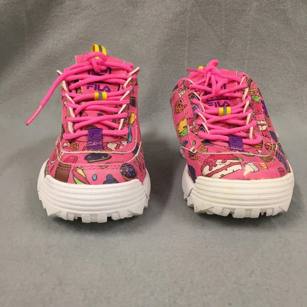 Fila Disruptor II Kids‎ Pink Sweet Treats Cupcake Sneakers 3XM01784-694 Size 13